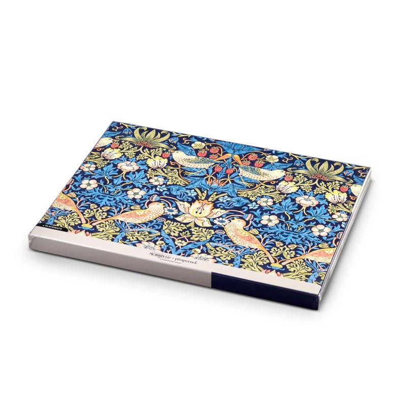 Pimpernel Morris & Co Strawberry Thief Blue Placemats, Set of 4 - Stain Resistant & Heat Safe Fabric-Feel Table Mats with Birds & Botanical Pattern for Stylish Dining & Entertaining - Image 5